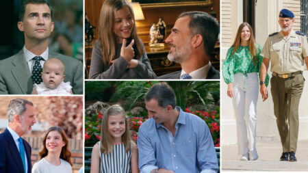 Infanta Sofia and King Felipe
