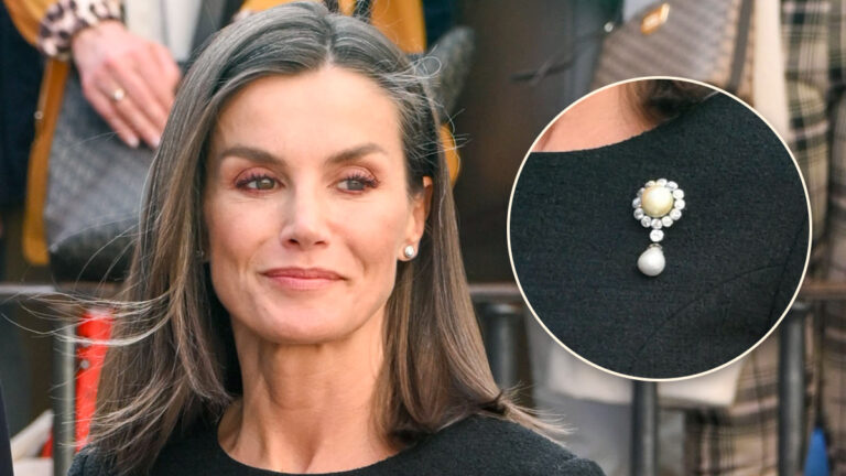 Queen Letizia in mourning without losing her elegance: What is the story behind the brooch she wears? Letizia's dress at the funeral of Fernando Gómez-Acebo