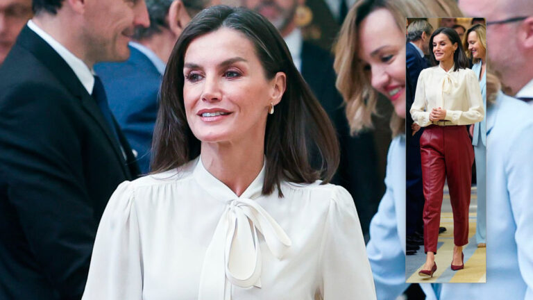 Queen Letizia’s recycled closet: Details of her closet at the Royal Palace of El Pardo Queen Letizia's styling at the National Sports Awards 2022