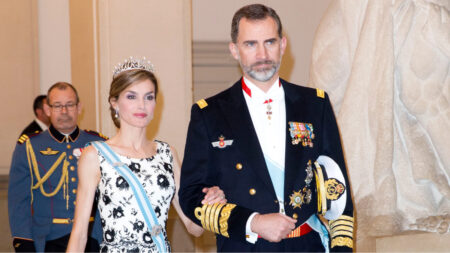 Queen Letizia and King Felipe in Denmark.