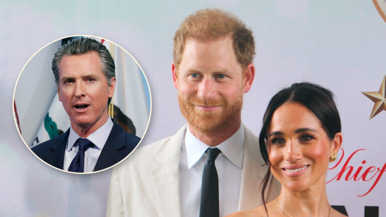 California Governor Gavin Newsom Backs Prince Harry and Meghan Markle Harry and Meghan's Charity