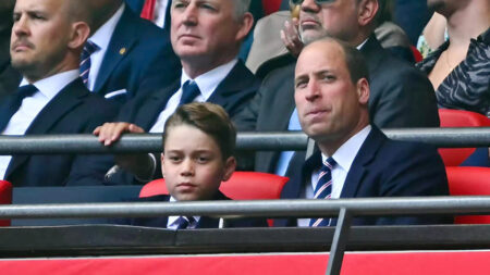 Prince William and Prince George at FA Cup Final
