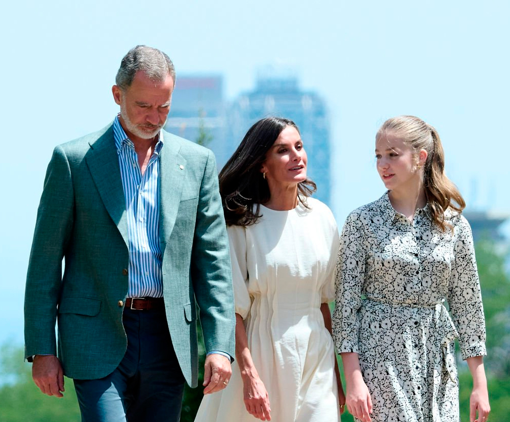 King Felipe Queen Letizia and Princess Leonor