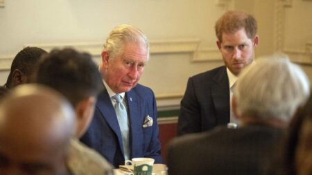 King Charles and prince Harry