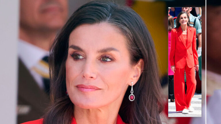 Queen Letizia’s Red Suit at Oviedo Armed Forces Parade Queen Letizia's Red Suit at Oviedo Armed Forces Parade