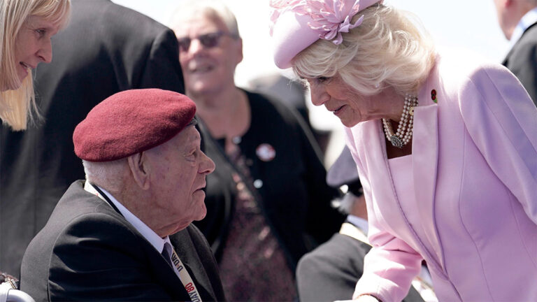 Everyone is saying the same thing about the outfit worn by Queen Camilla at the D-Day anniversary event Queen Camilla's D-Day outfit