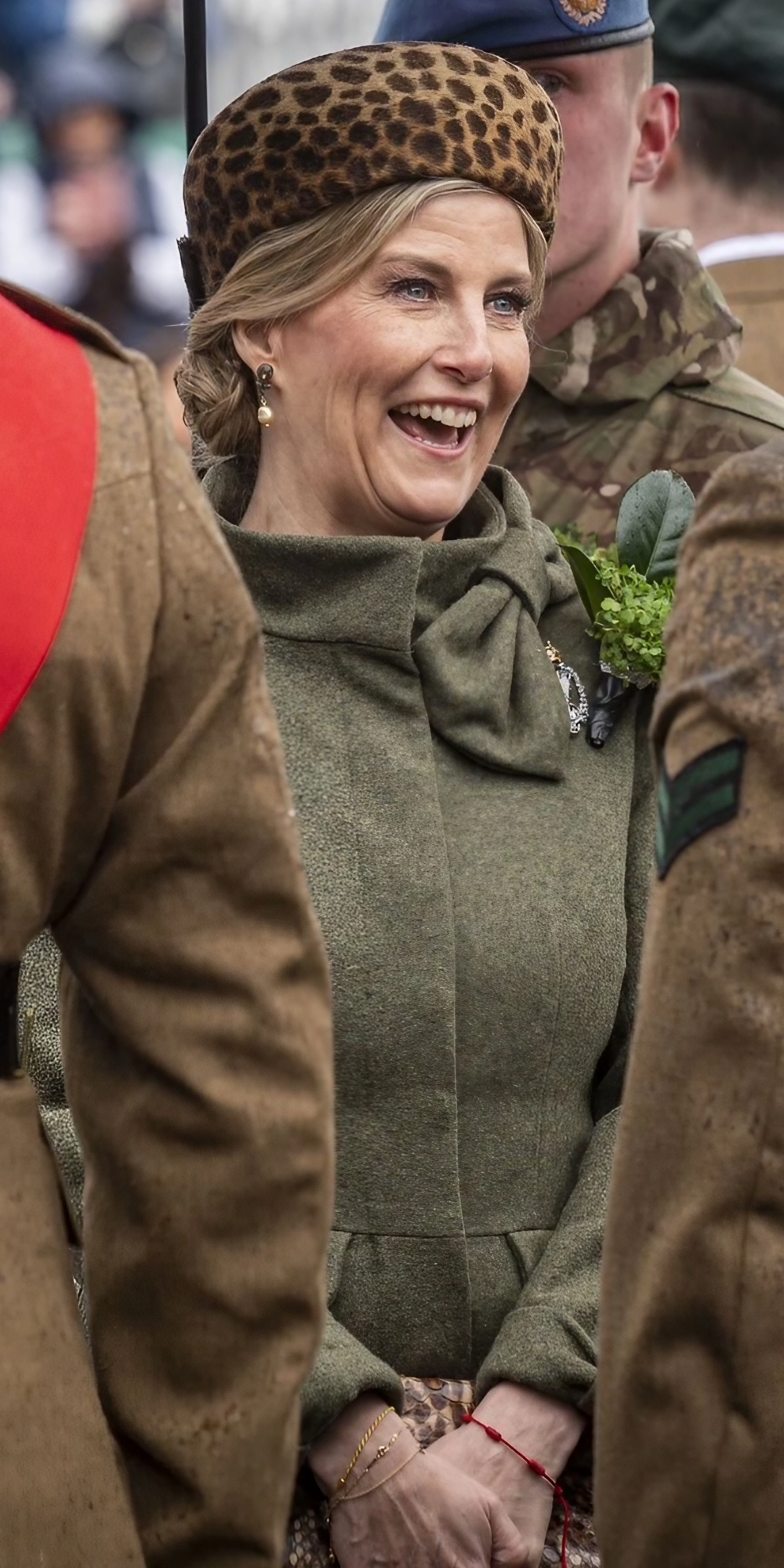 Duchess Sophie in an Olive Coat by Clare Mischevani in Lisburn » Fashion
