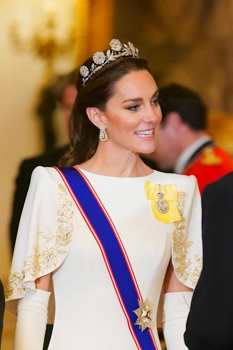 Kate Middleton in an Elegant White Satin Dress Kate Middleton's Style on Easter Sunday 2026 » Kate Middleton Style