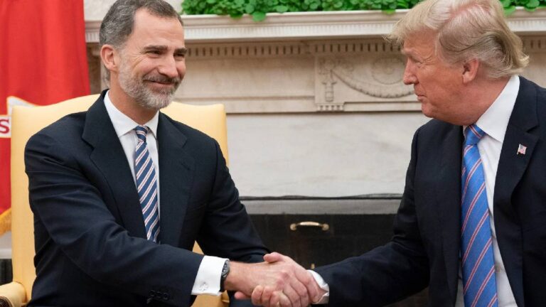 What does the message from the King and Queen of Spain to Donald Trump say? King Felipe's message to Donald Trump