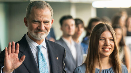 Infanta Sofia and King Felipe