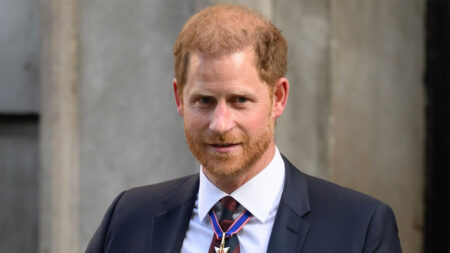Prince Harry receiving the ESPY Award