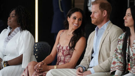 Prince Harry and his translator in Colombia