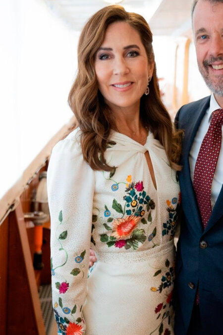 Queen Mary of Denmark in a Floral Dress by Saloni