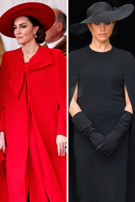 Princess Kate and Meghan Markle’s cape dresses