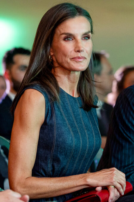 Queen Letizia in denim dress