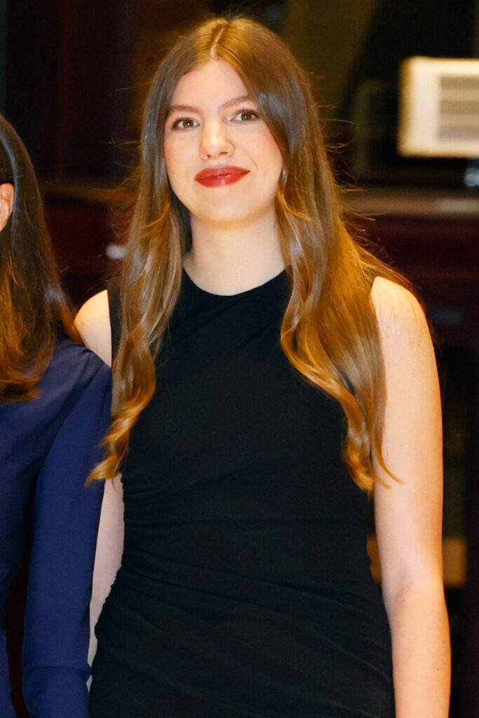 Infanta Sofia in Zara black dress