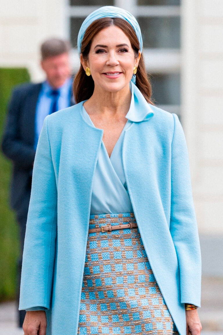 Queen Mary’s style in Germany: Emilia Wickstead Skirt and Jasper Hovring Blouse Queen Mary's style in Germany