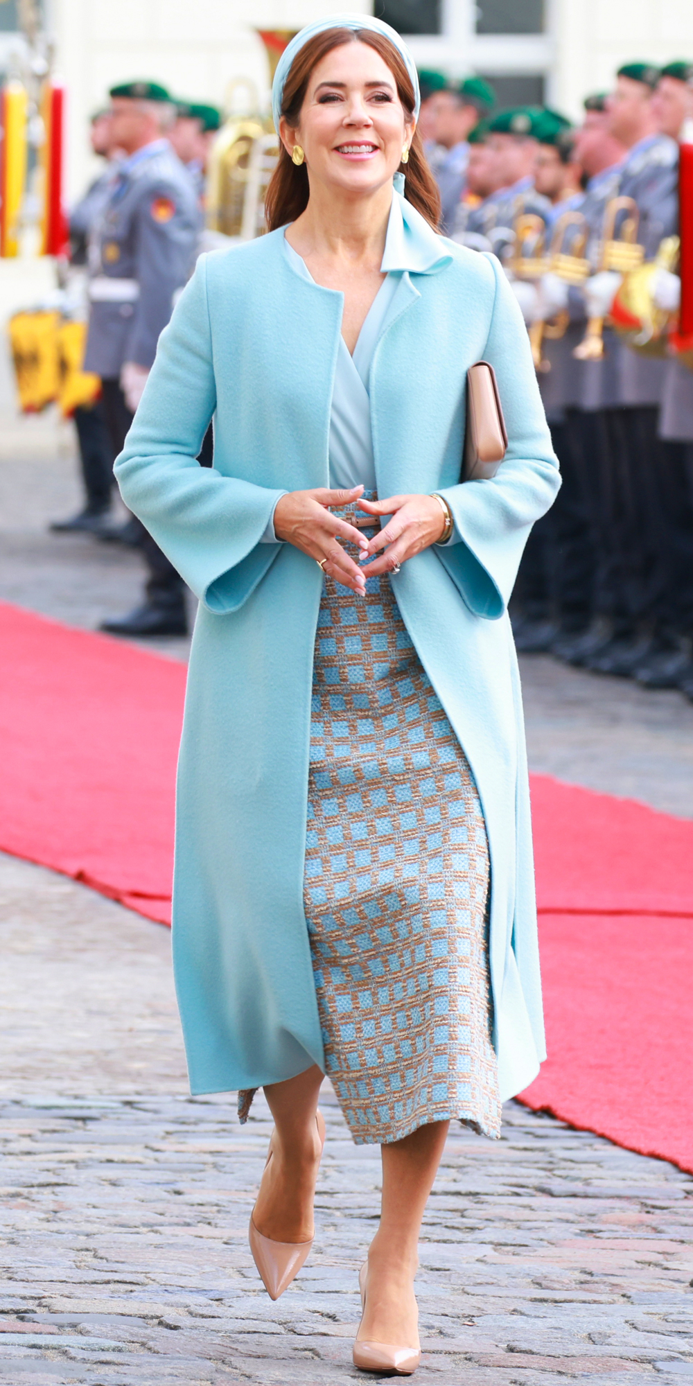 Mary on her first visit to Germany as Queen. 