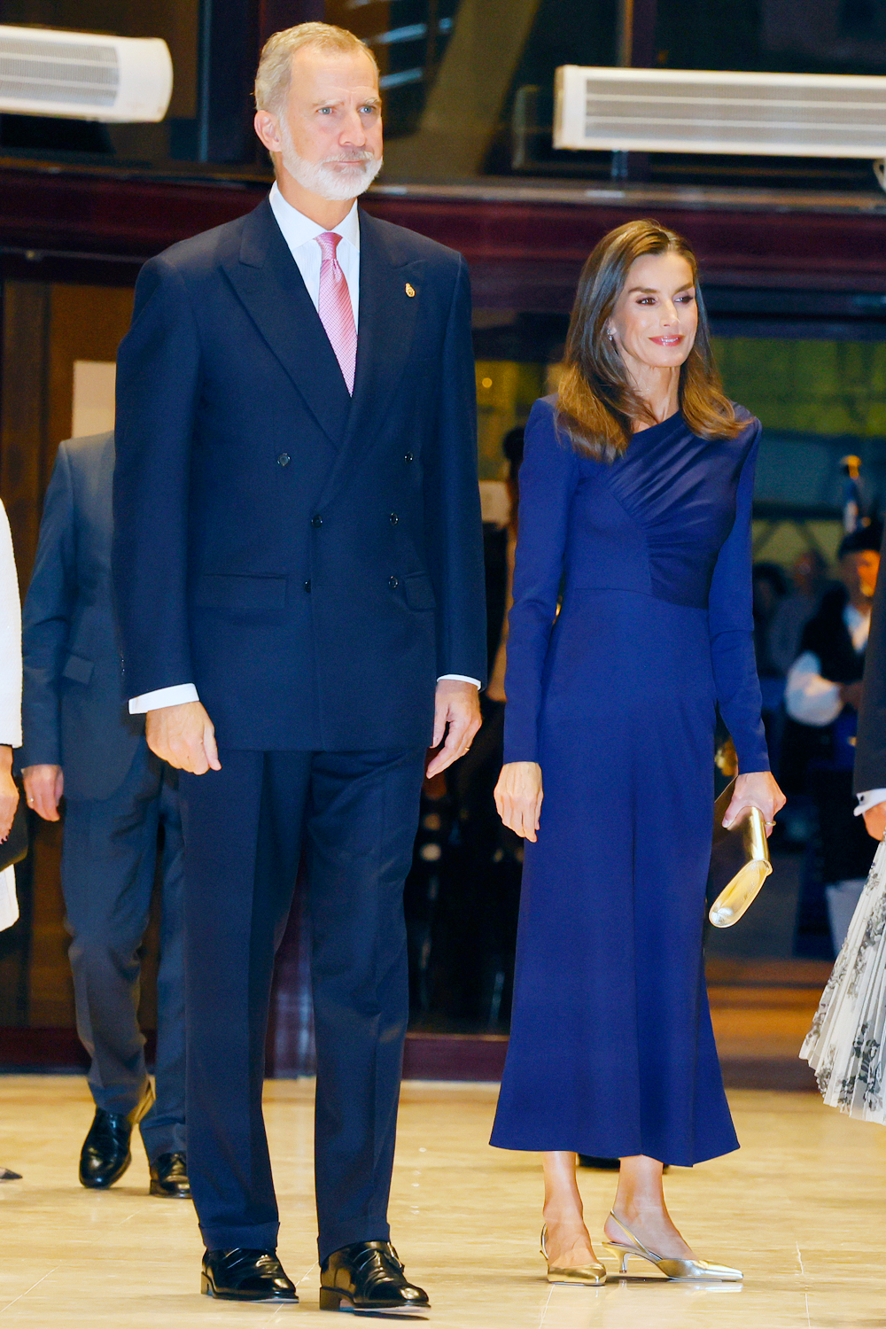 King Felipe and Queen Letizia at the Princess of Asturias concert.