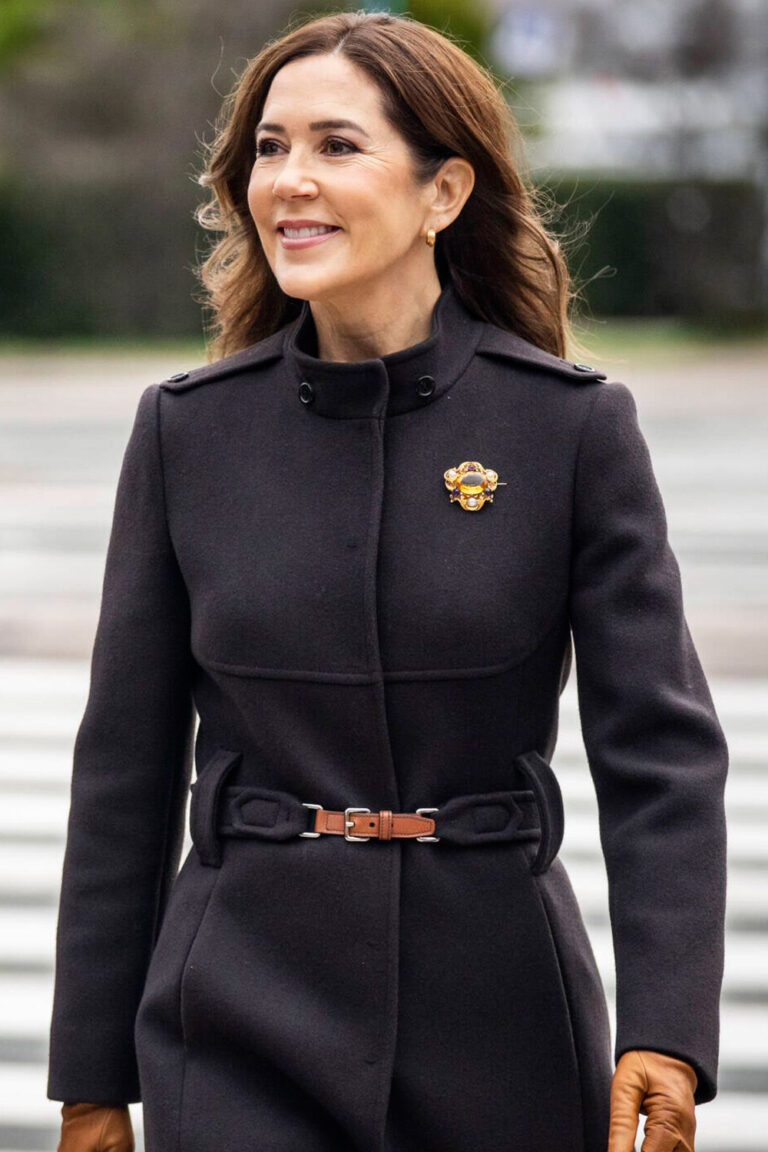 Queen Mary’s Winter Style: An Elegant Look in Neutral Tones Queen Mary's Winter Style