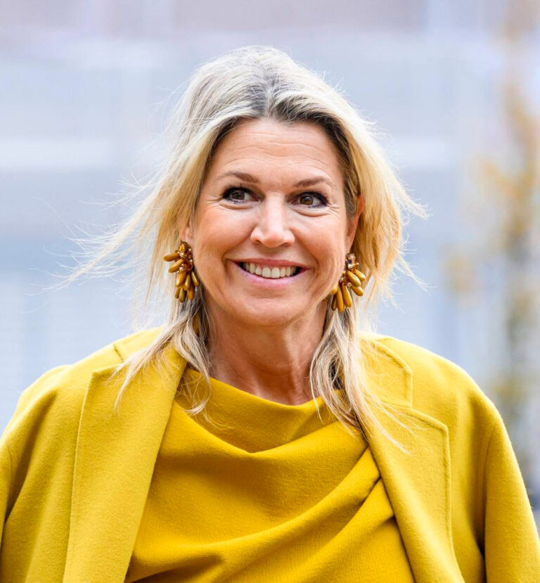 Queen Maxima’s Style During Her Visit to Zoetermeer: Natan All-Yellow Outfit Queen Maxima in a Yellow Natan Outfit