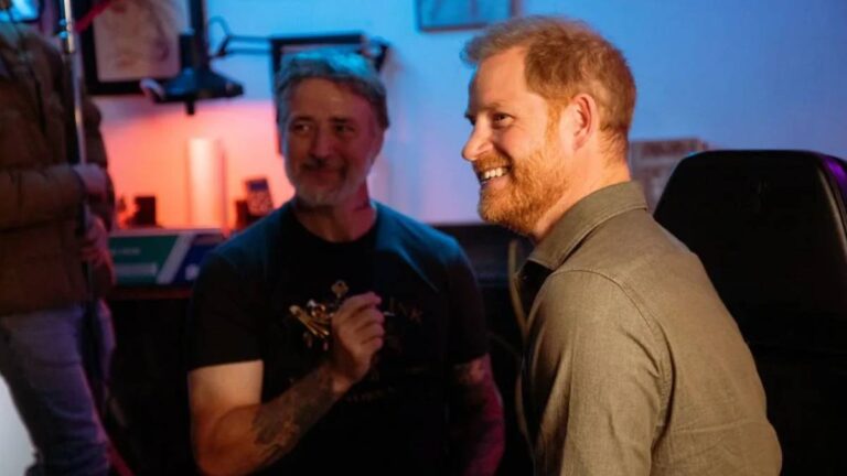 Does Prince Harry Have Tattoos? Watch the Funny Video Where He Ended Up with a Tattoo on His Neck Prince Harry's tattoo