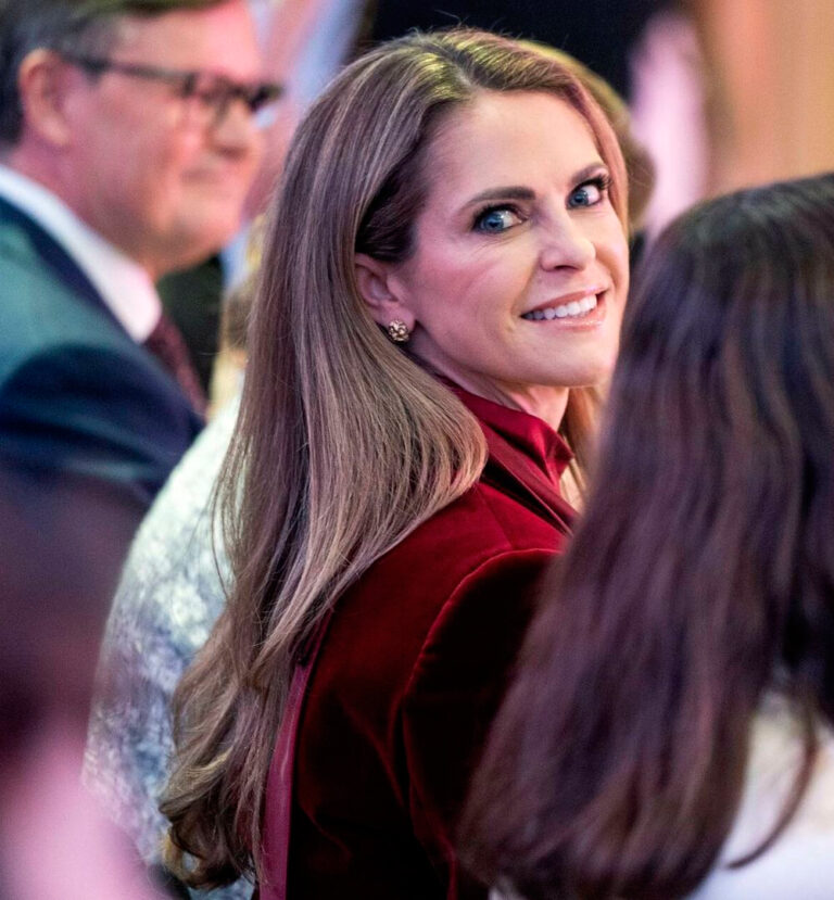 Princess Madeleine’s Stylish Burgundy Blazer and Pants Ensemble Princess Madeleine's Style