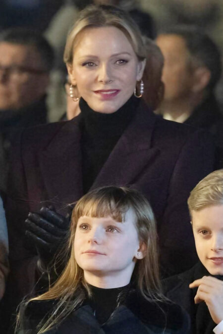 Princess Charlene and Gabriella in Saint Dévote