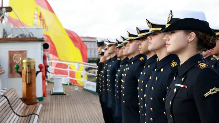 Who is the Handsome British Navy Sailor Accompanying Princess Leonor on Her Ocean Journey? Princess Leonor's companions