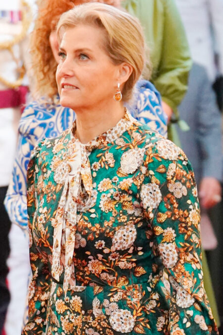 Duchess of Edinburgh in a Teal Dress by Mary Katrantzou &raquo; Fashion