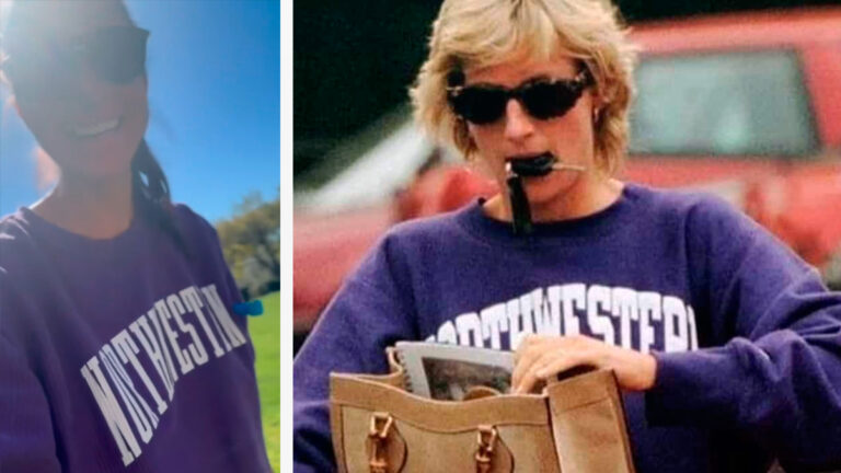 Meghan Markle Faces Backlash After “Imitating Princess Diana” Meghan Markle's Northwestern sweatshirt