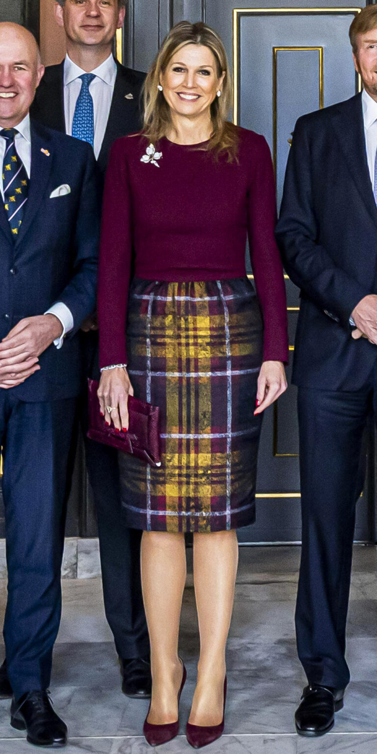 Queen Maxima's Style at Lunch at Palace Huis ten Bosch