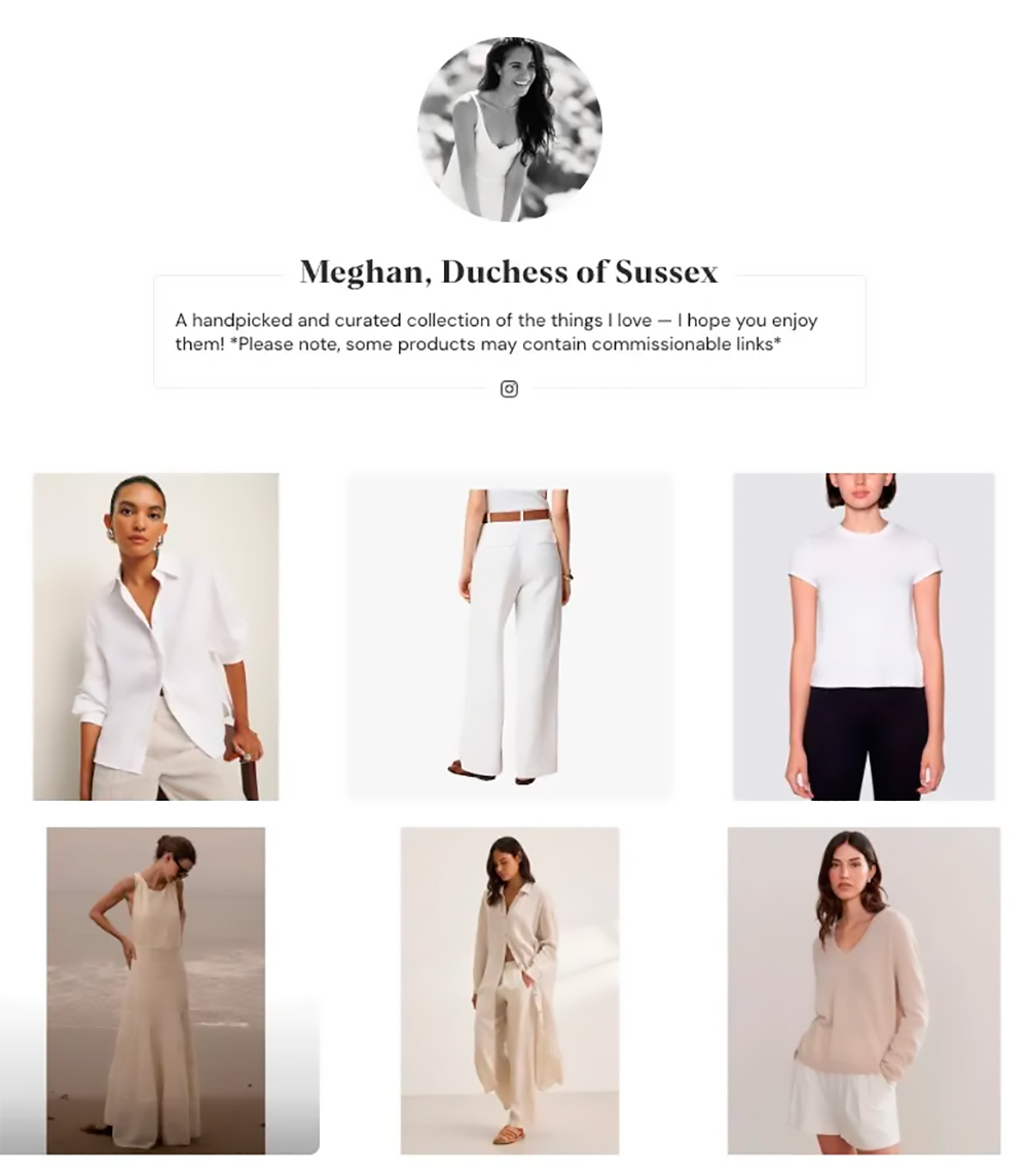 Meghan Markle ShopMy