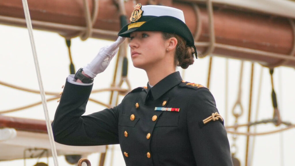 Princess Leonor Aboard Elcano