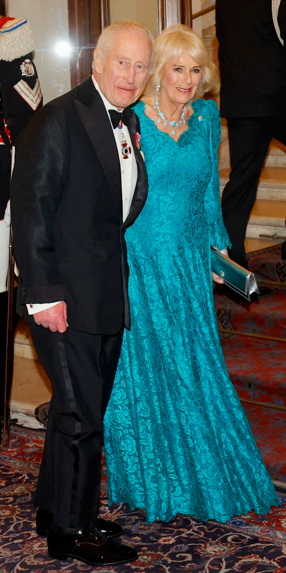King Charles and Queen Camilla attend the State Banquet hosted by Sergio Mattarella, President of Italy 