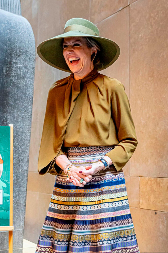 Queen Maxima's style at the National Museum of Antiquities in Leiden