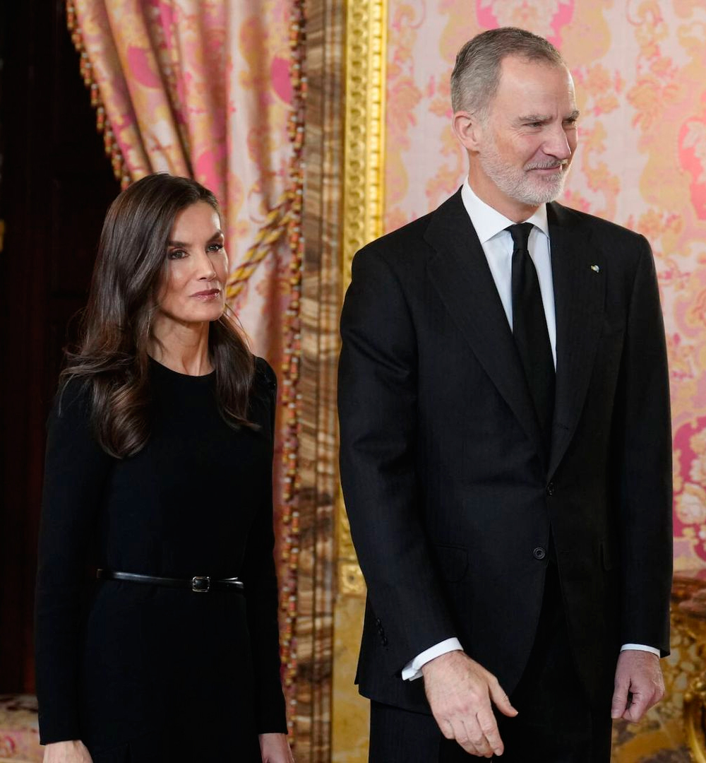 Letizia and Felipe at the lunch for the Cervantes Award to Álvaro Pombo