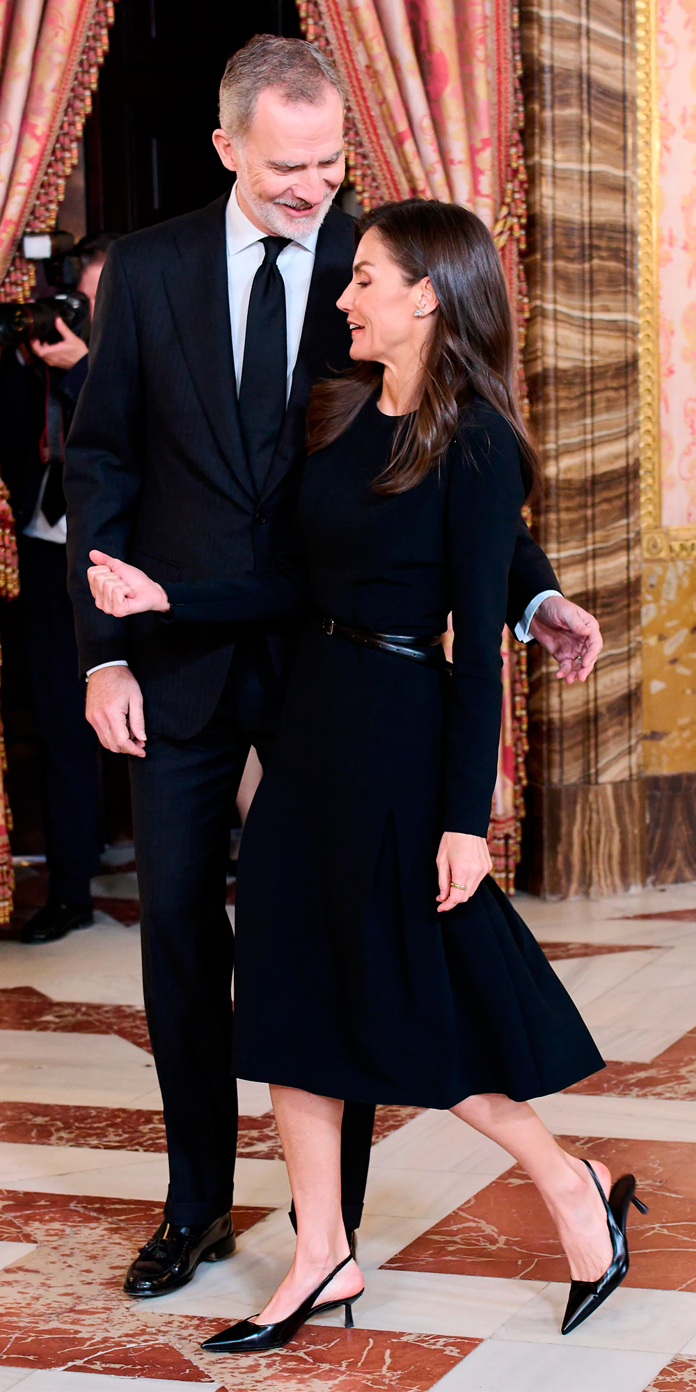 Letizia and Felipe at the lunch for the Cervantes Award to Álvaro Pombo