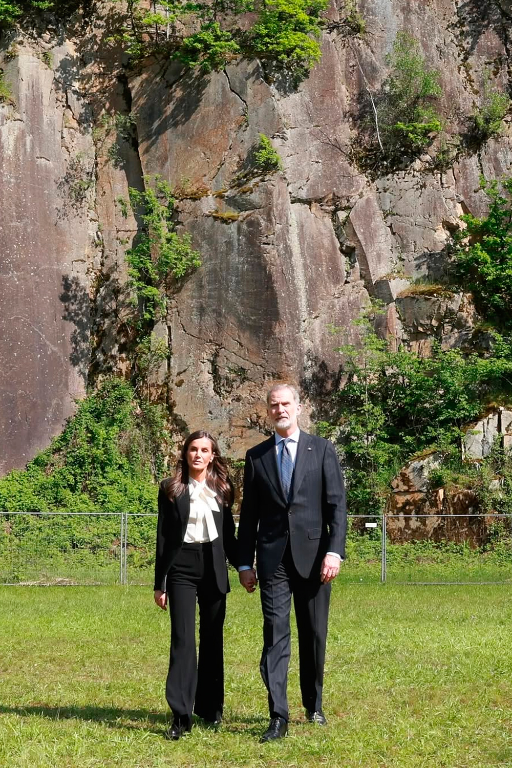 King Felipe and Queen Letizia Hold Hands at Mauthausen