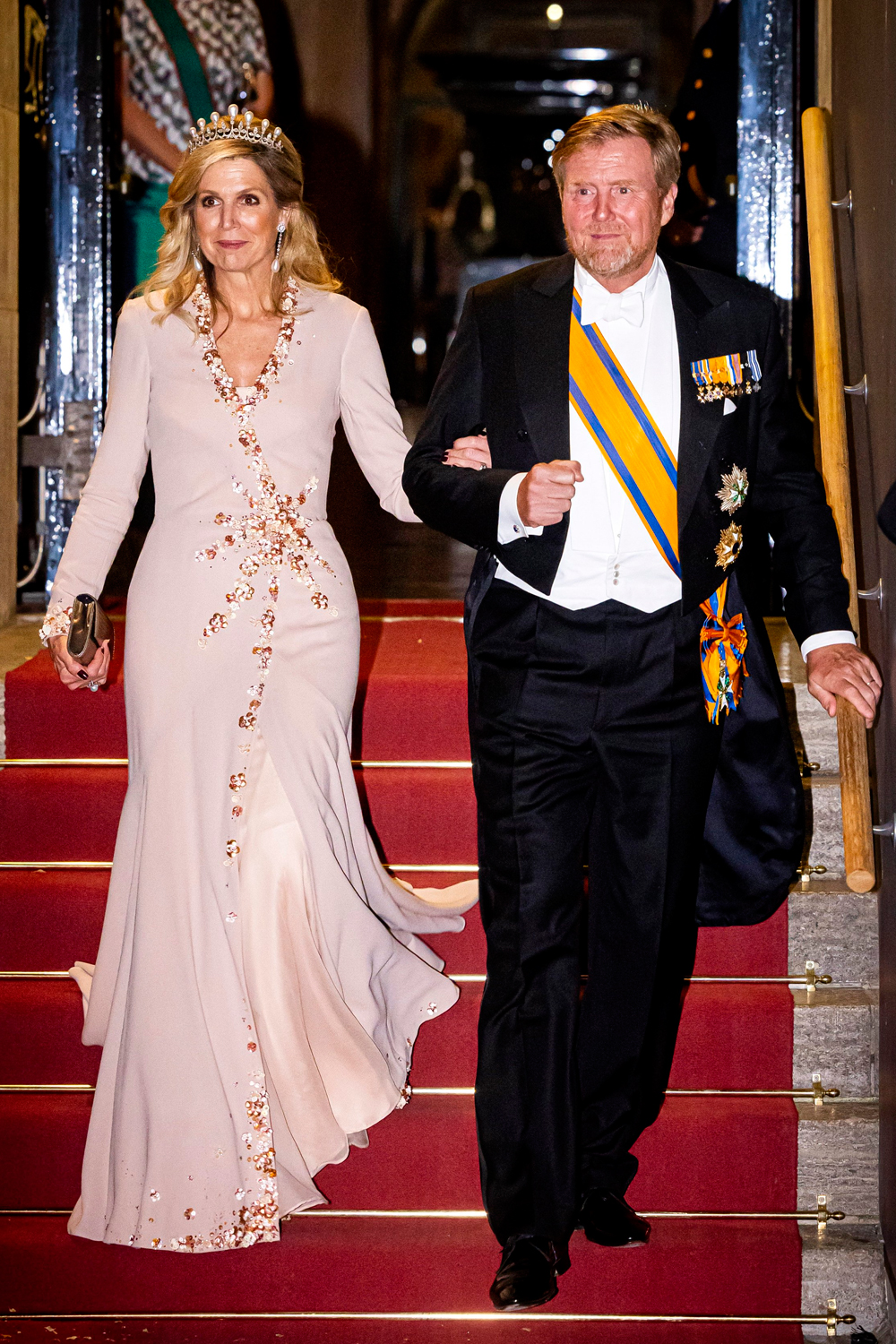 King Willem-Alexander and Queen Máxima host the annual gala dinner of the Diplomatic Corps at the Royal Palace