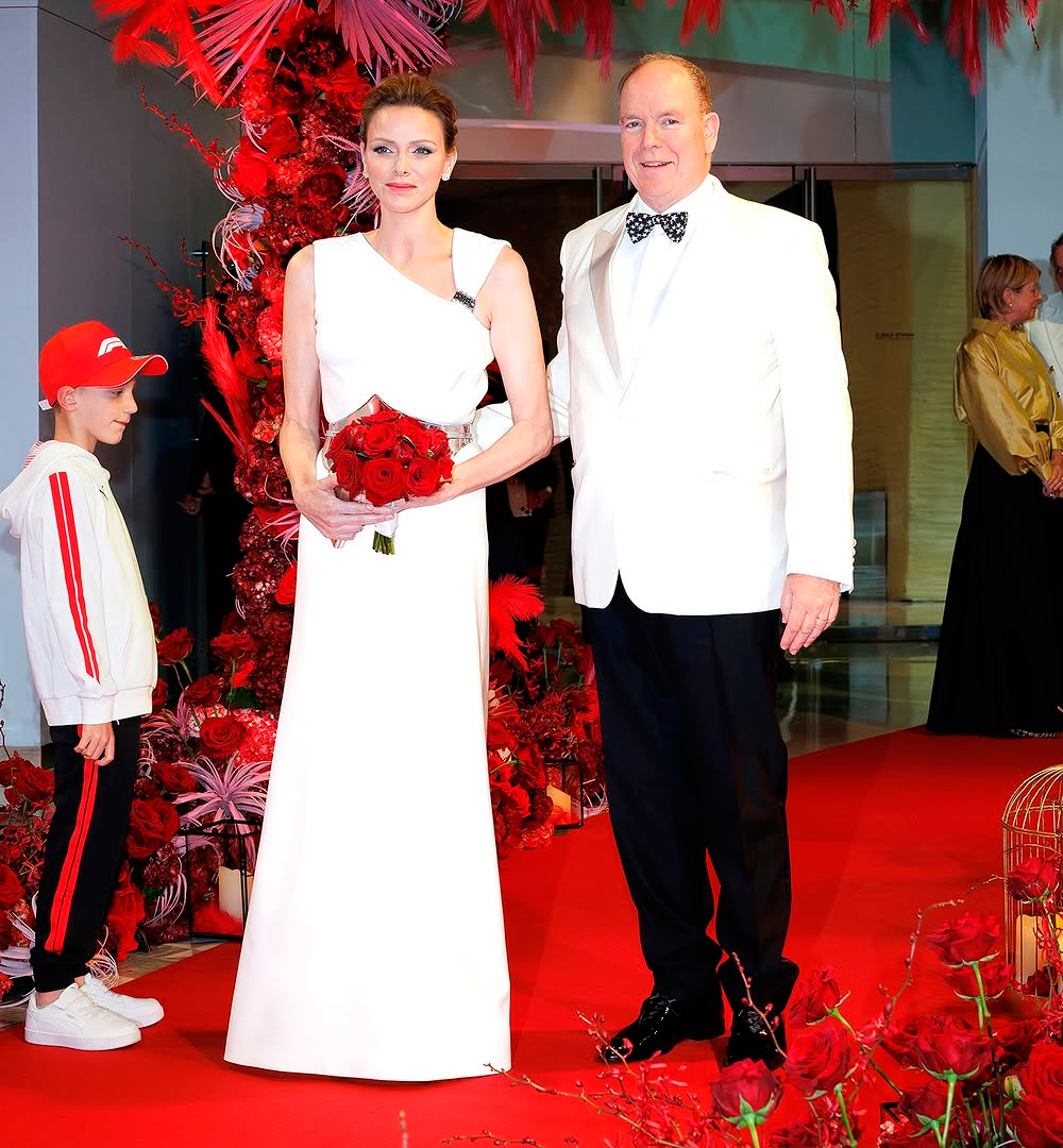 Princess Charlene of Monaco and Prince Albert II of Monaco attends the Gala Dinner For The F1 Grand Prix Of Monaco