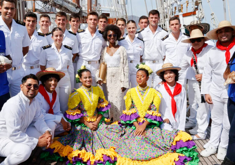 PHOTOS: Princess Leonor Arrives in Santa Marta with Elcano Ship Princess Leonor Arrives in Santa Marta