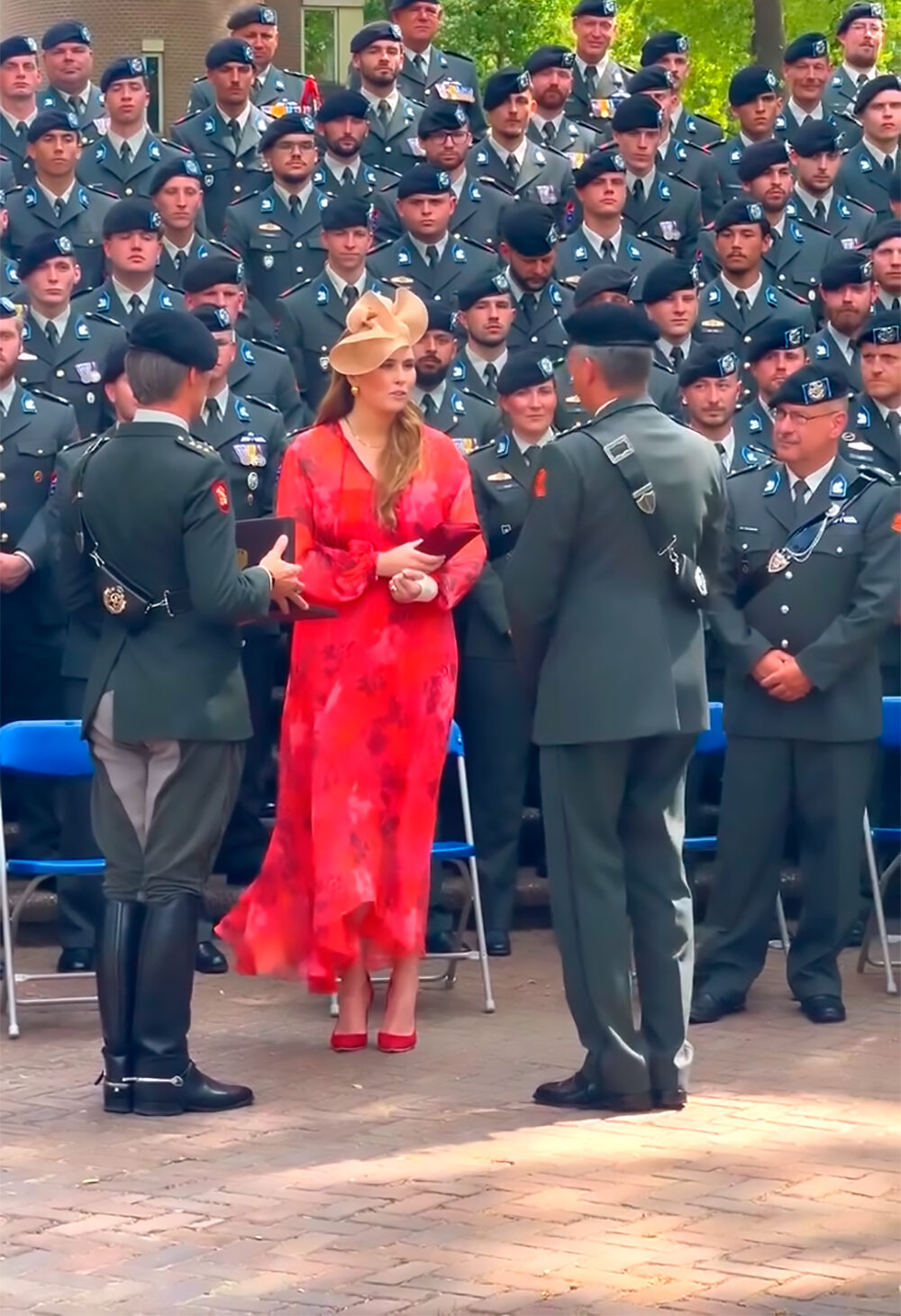 Princess Amalia Returns to Duty After Arm Surgery
