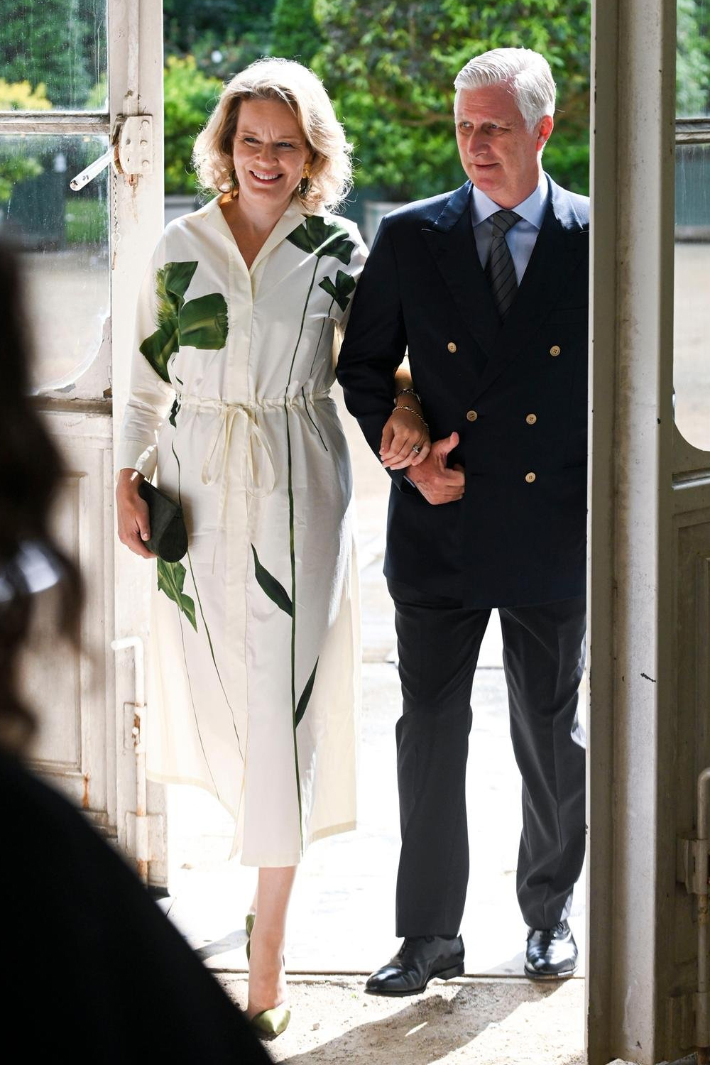 The King and Queen of the Belgians Host Reception for Neighbours of the Royal Domain of Laeken