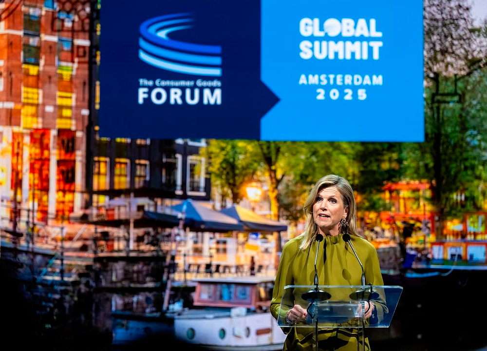 Queen Maxima's style at Consumer Goods Forum Global Summit
