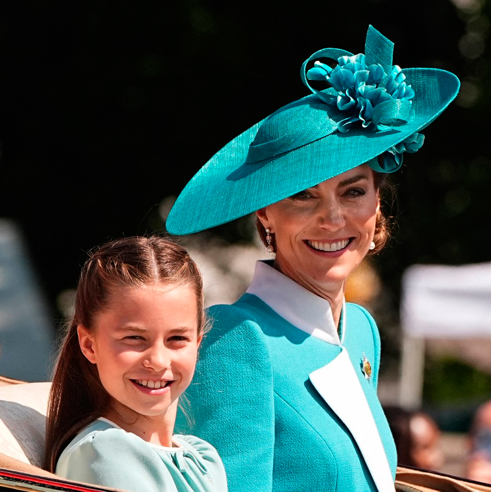 Princess Charlotte alongside a radiant Princess Kate at Trooping the Colour 2025.