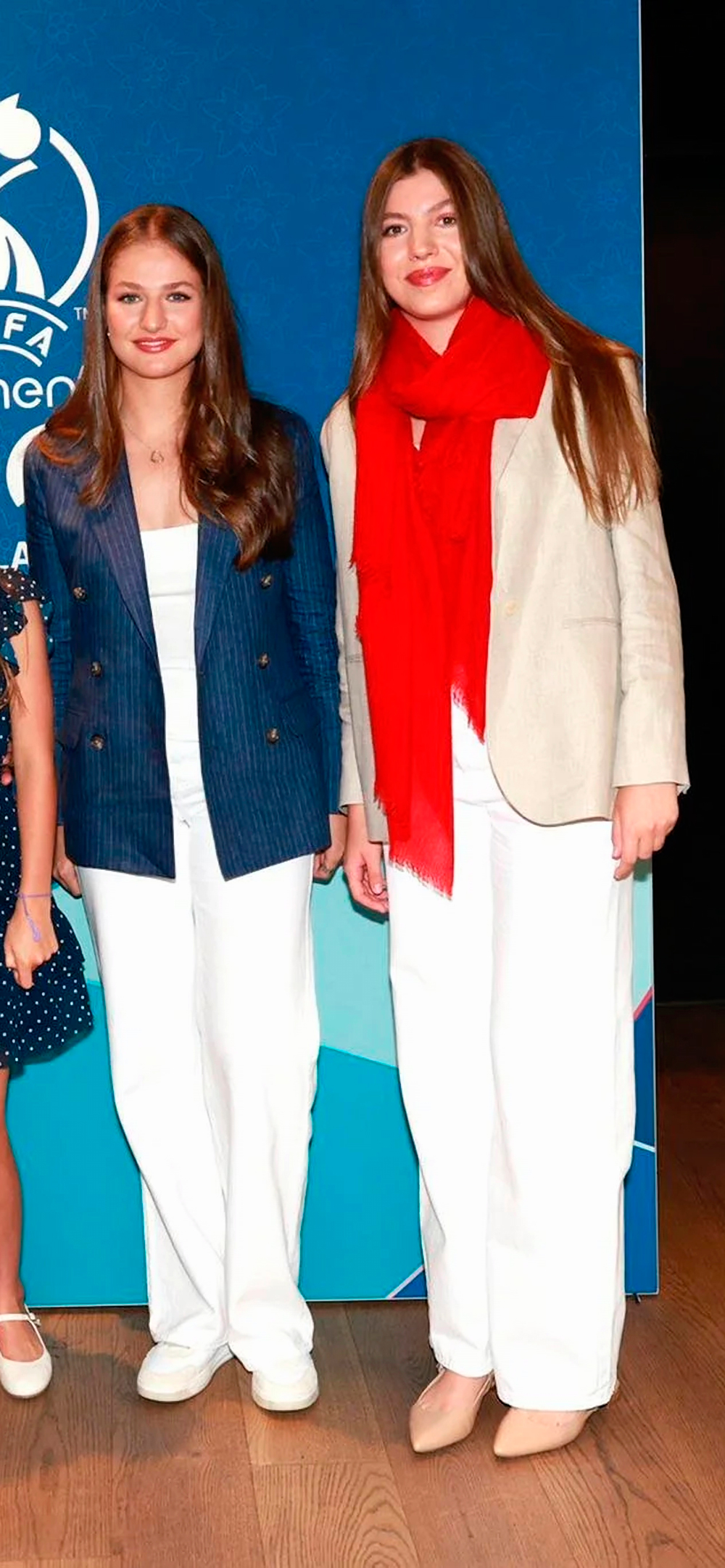Leonor and Sofia's style at the Women's Euro Cup