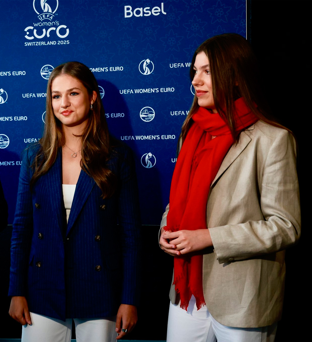 Leonor and Sofia at Women’s Euro Final in Basel