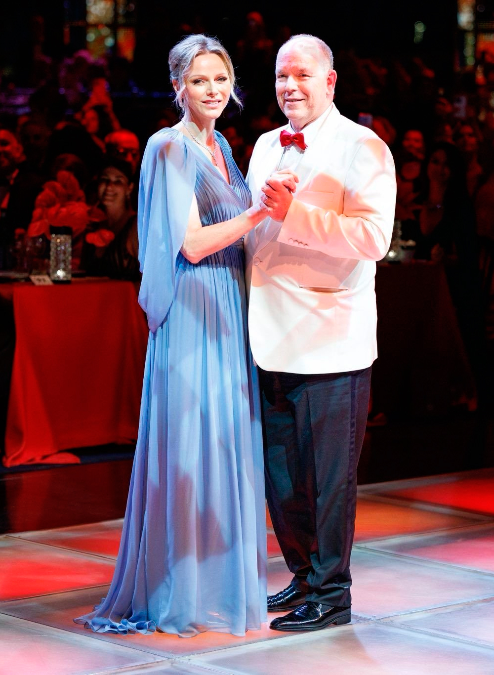 Prince Albert II of Monaco and Princess Charlene of Monaco attend the 76th Red Cross Ball on 12 July 2025 in Monaco, Monaco.