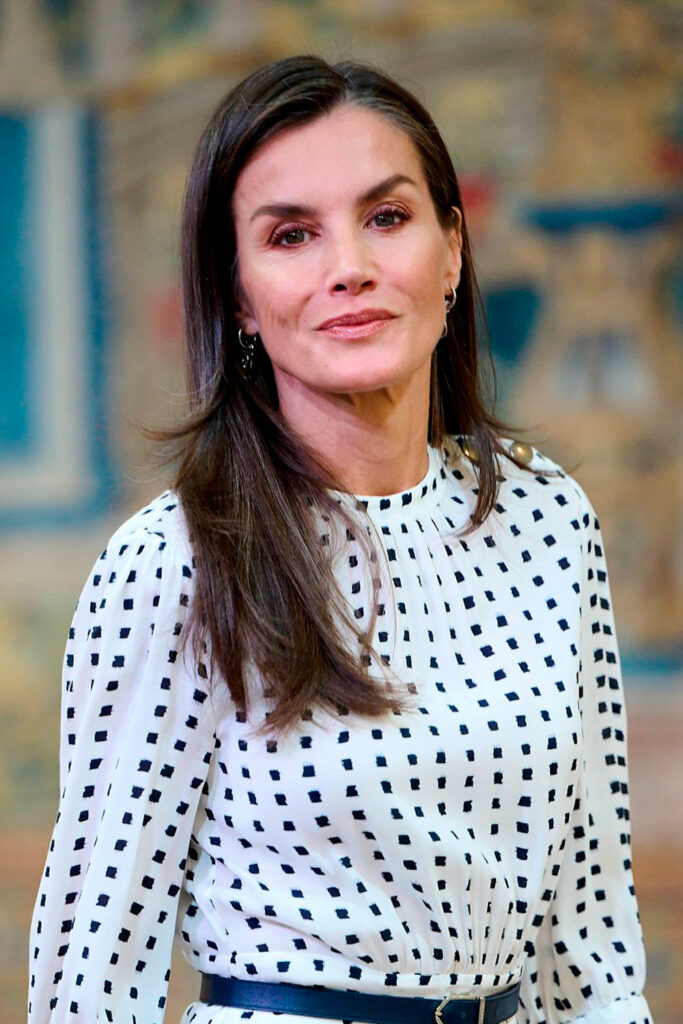 Queen Letizia Rewears Chic Massimo Dutti Dress » Fashion